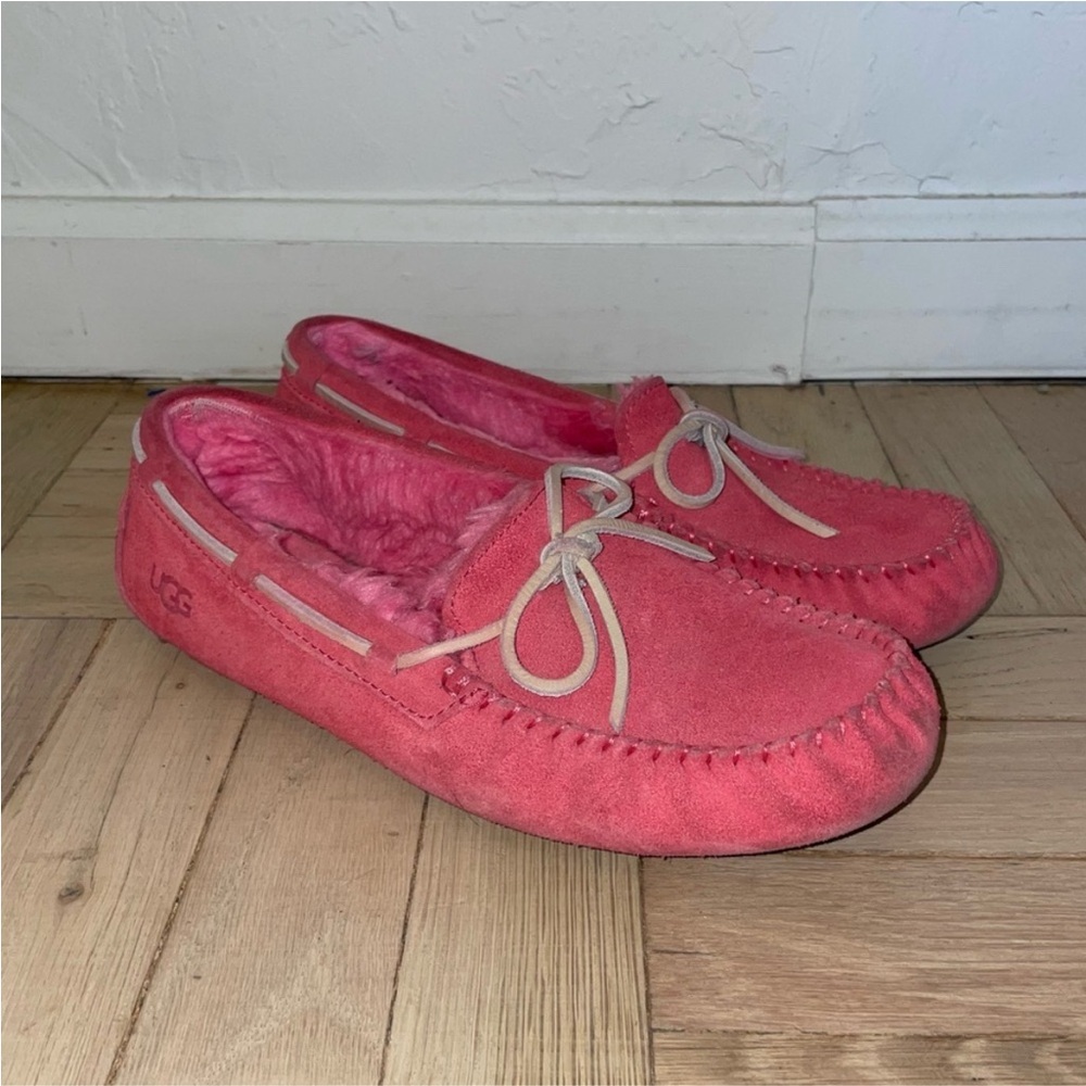 UGG Dakota Sherpa Fur Lined Suede Slippers Loafers